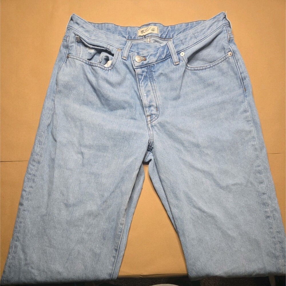 Madewell Jeans Women Blue Curvy Low Slung Straight 100% Cotton Denim size 29